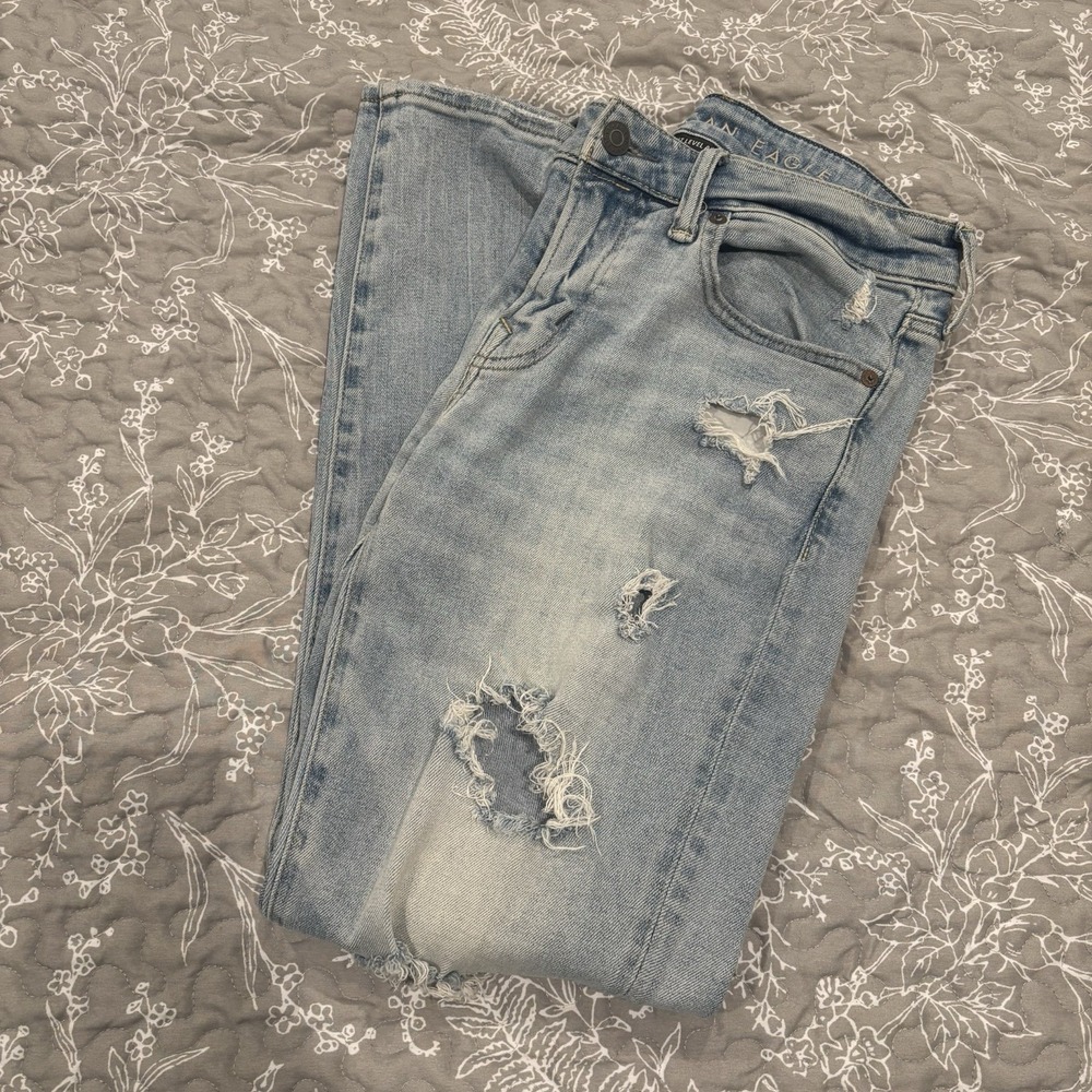 American Eagle Next Level Airflex Distressed Skinny Jeans Men's Size 30x30